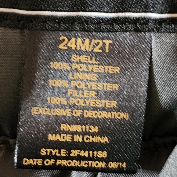 Pacific Trail Winter Snow Bib 24M / 2T Toddler Dark Gray Nylon - Picture 8 of 9